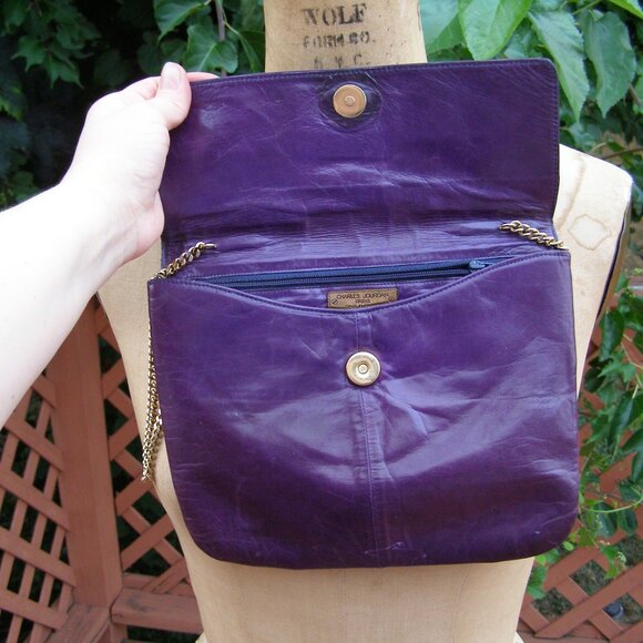 Vintage CHARLES JOURDAN Eel Skin Leather bag - Picture 6 of 15